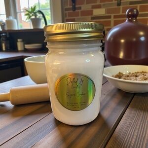 16oz Sugar Cookie Soy Candle Mason Jar | Vanilla Bakery Scent